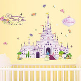Princess Fantasy Castle Removable Wall Stickers Decals Kids Nursery Decor Art Mural