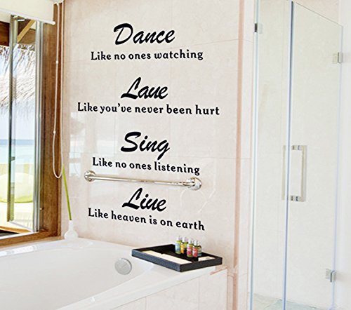 Generic English Sentences Pattern Household Removable Wall Sticker Wallpaper Decoration size 60x90  df5203