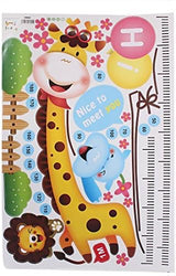 Giraffe Height Chart Measurement Design Removable Wall Sticker Decal Decor size 60x90  xh6014a