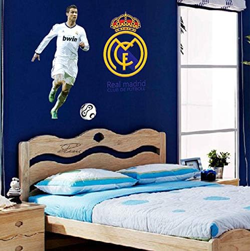 Creative Bedroom Wall Sticker - Cristiano Ronaldo Football size 60x90 df9906