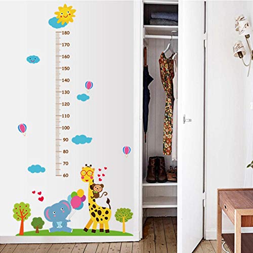 Wall Sticker Background Wall Sticker Height Gauge Cartoon Measure Height Measuring Device Family Home Wall Sticker Bedroom Child Children Growth Chart Art Room Decor