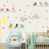 Bird_in_My_House_ Adhesive Peel & Stick Vinyl Wall Sticker for All Room size (50X70) xls7160