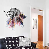1pc Crow Raven Bird Bohemian Boho Chic Gypsy Spirit Arrow Feathers PVC Wall Sticker Decal Nursery Kids Bedroom Vinyl Adhesive Home Decor size 50x70 sk7085