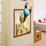 ChezMax 3D Animal Camel Wall Sticker   Xh7254