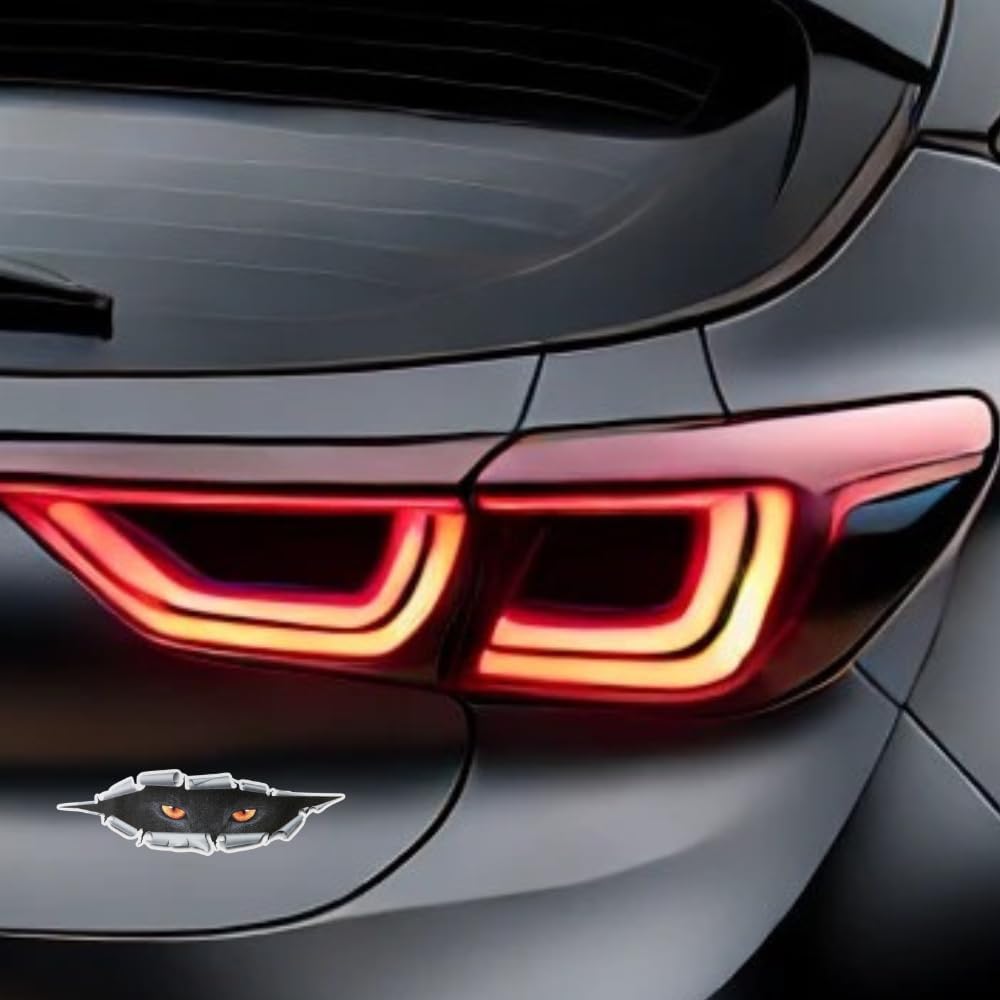 Halloween Car Sticker Scary  Horror Eyes Design Universal Computer Sticker Car Decal Laptop Sticker Fashion Punk Festival Vehicle  nc840w3  Size  21x5cm