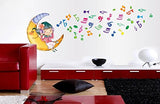 Peninsula Liangpin DIY Seamless Wall Sticker-Moon Girl AY7117