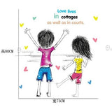 JuGuo Design] Children's Graffiti Wall Stickers, Wallpapers, DIY Combination Decorations size 60x90 ay9162