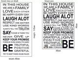 English Letter Removable Wallpaper Home Decoration Wall Stickers