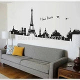 ay935 I LOVE PARIS - wallsticker wall sticker stiker hiasan dinding di Bogoriginal | Tokopedia