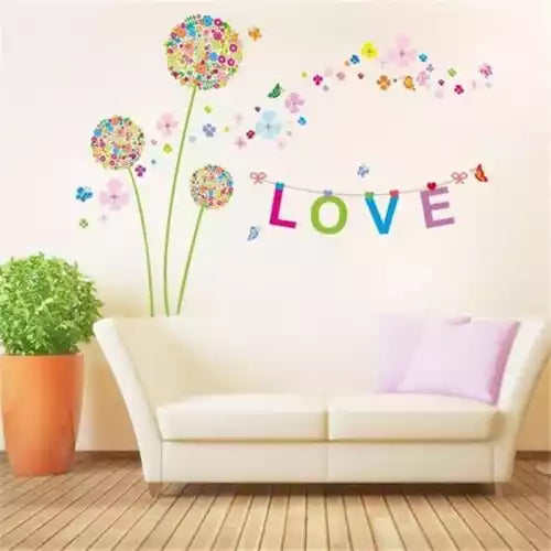 XH9233 THREE LOVE PANDORA wallsticker wall