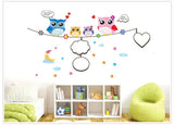 Wallsticker Wall Stiker Dinding Note & Frame Owl