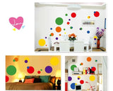 AY7158 COLORFUL CIRCLE WALLSTICKER
