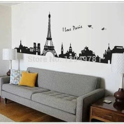ay935 I LOVE PARIS - wallsticker wall sticker stiker hiasan dinding di Bogoriginal | Tokopedia