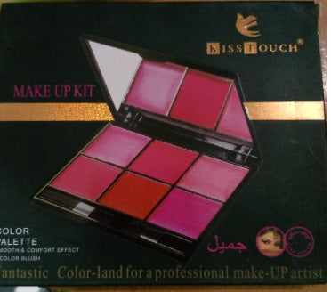 Kiss Touch 6 Color Makeup Blush On Kit blusher palette  ktbkmiz5b-g