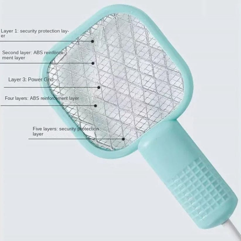 Mini USB Electric Mosquito Racket, Rechargeable Summer Fly Swatters Trap, Mosquito Swatter UV Light Sharp Sparking ( random color)