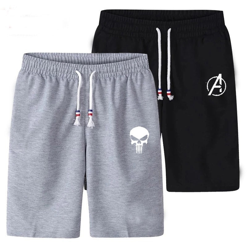 [Pack Of 2] Shorts COTTON JERSEY FABRIC FOR SUMMER | Jersey Shorts for Men - M