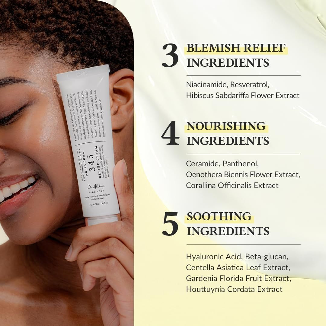 Dr Althea 345 Relief Cream Providing Gentle Care Soothing Formula Durable Quality Comfortable Use - 60ML