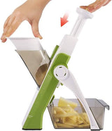 Mandoline Slicer | Safe Adjustable Vegetable Cutter | Multi?Purpose Kitchen Chopper & Manual Grater ( Random Colour )