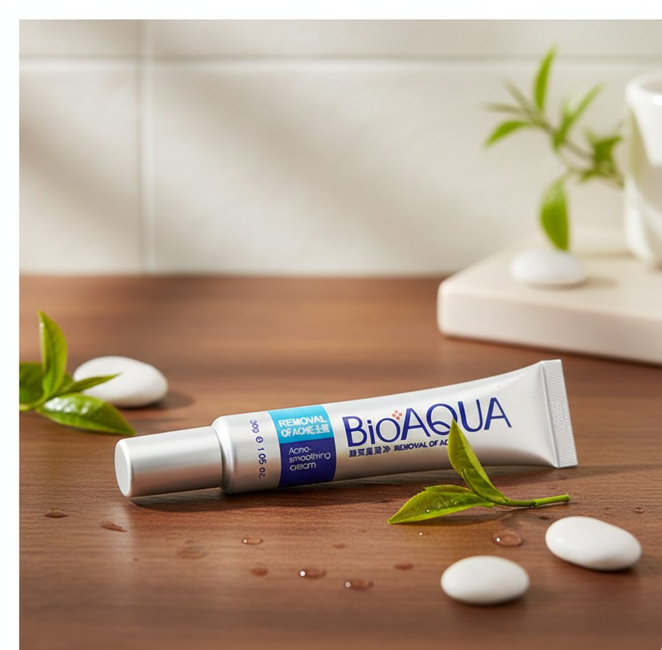 BIOAQUA Pure Skin Acne Removal & Anti-Wrinkle Cream – Fast Action Formula for Pimples, Scars, Fine Lines & Smooth Clear Skin (30g)