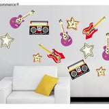 Obral stiker dinding wall sticker musik  size 60x90 ay9154