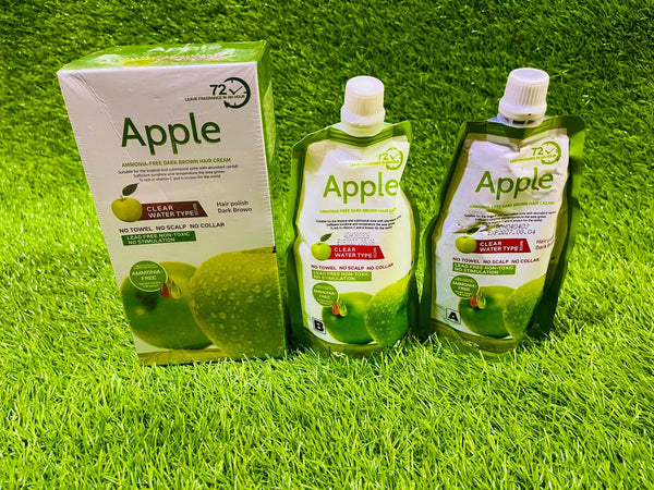 Apple Hair Color 200ml | Long-Lasting Shine And Smooth Finish | Nourishing Hair Dye For Natural, Vibrant, And Lustrous Color (Dark Brown)