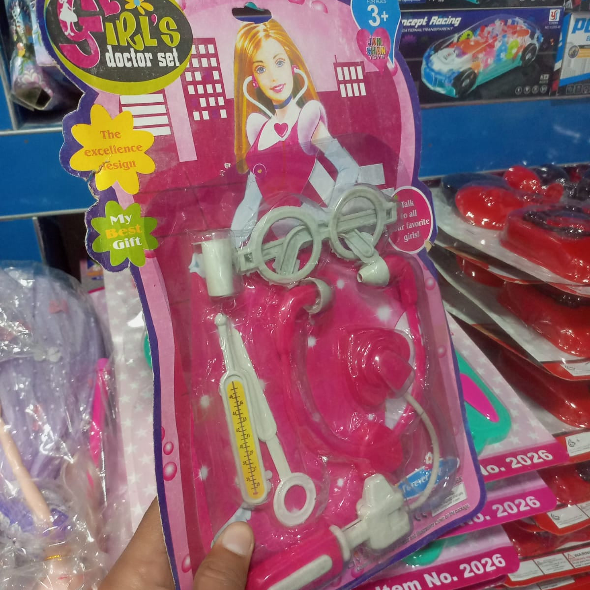 Cute Girl’s Doctor Set For Kids – Educational Medical Role Play Toy Kit With Stethoscope, Syringe, And Glasses For Fun Learning