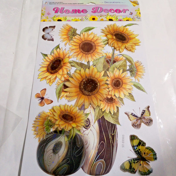Home Decor 3d sun flower wall sticker ST-SY003
