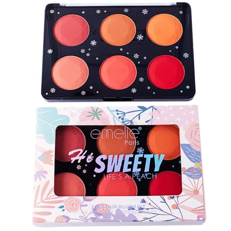 Emelie - Hi Sweety 6 Color Blush Kit