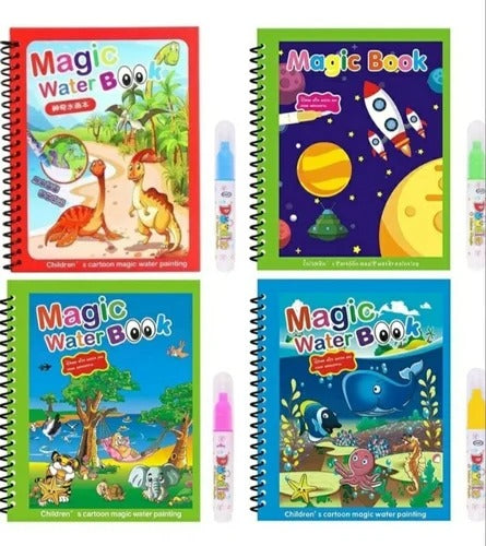 Magic Water Coloring Book for Kids – Reusable Drawing & Painting Fun (Random Colors & Designs)