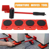 (5 in 1) Heavy Furniture Moving Tool Transport Lifter Shifter Moving Kit Slider Remover Rolling Wheel Corner Mover Set