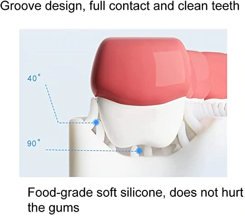 1 PC - 360 Degree U-Shaped Baby Toothbrush Children Child Toothbrush Teethers Baby Brush Silicone Kids Teeth Oral Care Cleaning (With Box)(random color)