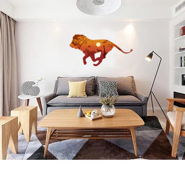 African Lion Wall Sticker -  size 60x60  hm92006