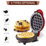 Mini Waffle Maker Breakfast Machine Non Stick Easy Clean  (random color )