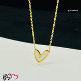 QCT-174 Mini Heart Stainless Steel Necklace – Elegant Jewellery, Stylish Accessory for Women