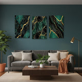 3 Pc Marble Design Phototiles Wall Art Set | Elegant Self?Adhesive | Premium Smooth Finish | Size 8x11