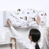 Ac Protective Dust Cover  Cute Cartoon Printing Dust Cover for air condition (Random design &amp; Color)1 ton