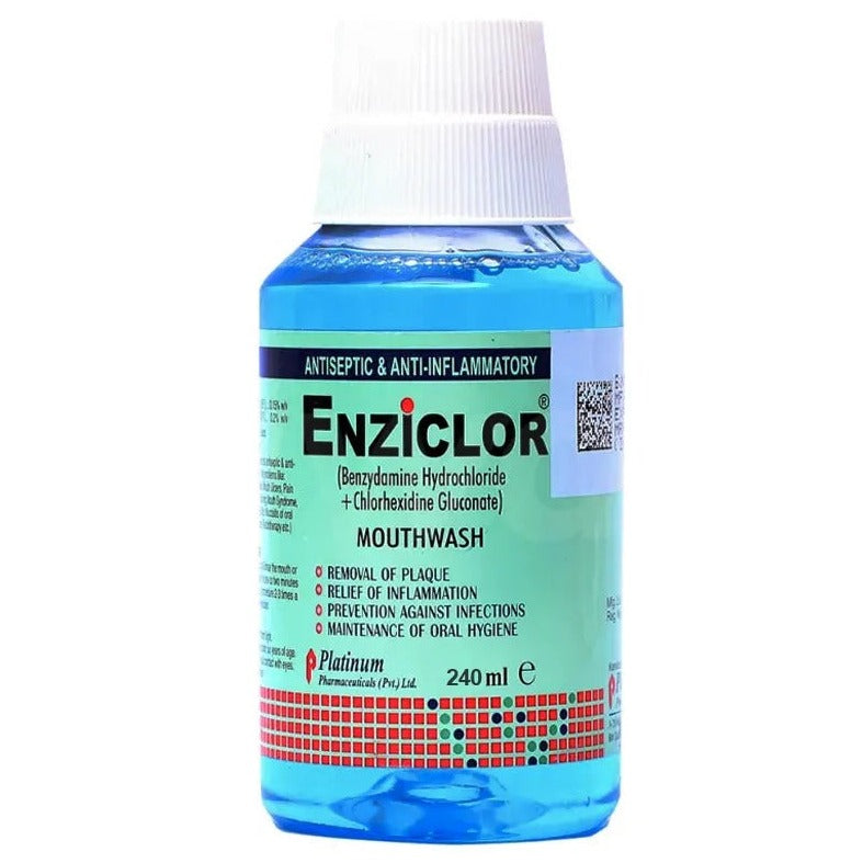 Mouthwash Enziclor Mouthwash 240 ml Bottle liquid