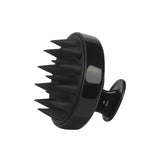 Shampoo Massager Brush Scalp Hair Scrubber with Soft Silicone Bristles For All Type Of Hairs Straight Curly Wet Dry For Men Women child (Black)