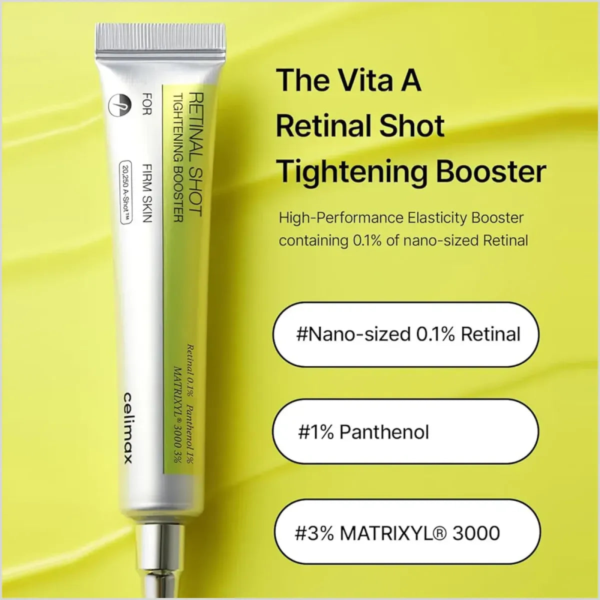 Celimax The Vita?A Retinal Shot Tightening Booster | 15ml | Retinal Serum for Firm & Smooth Skin