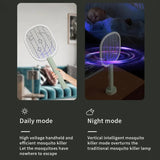 Rechargeable Mosquito Racket With Stand – Electric Insect Killer Bat For Indoor And Outdoor Use (Random Color)