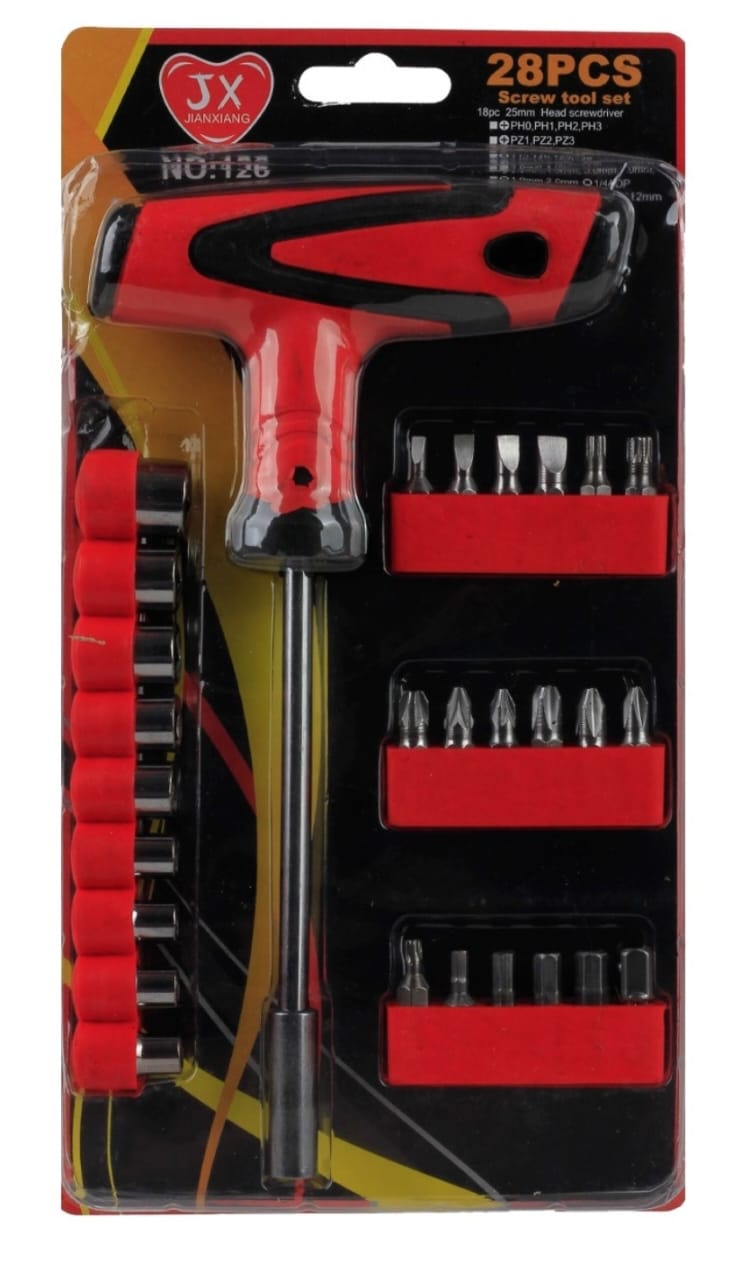 28?Pcs Screw Tool Set | High?Quality Screwdrivers & Bits | Durable Repair & Assembly Kit