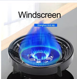 Gas Stove Burner Stand | Non?Slip Bracket | 3D Windproof Hood | Universal Cast Iron Cook Top Parts