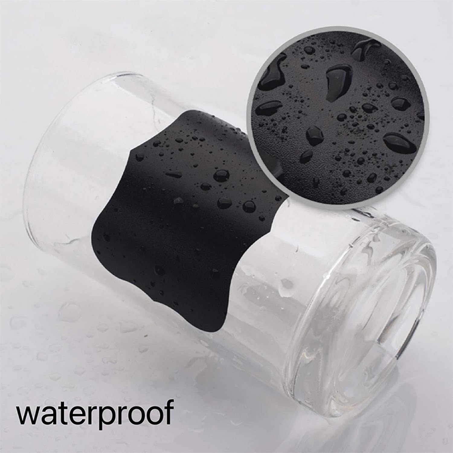 Self-Adhesive Labels, Black, Blackboard Stickers, Waterproof Labels Self-Adhesive with Erasable Chalk Marker, Labelling Stickers for Jars,  for Kitchen Spice Jars, Jams etc.