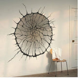 3d Broken Wall Crack Removeable Home Decor Creative Mural size 50x50  nc1475