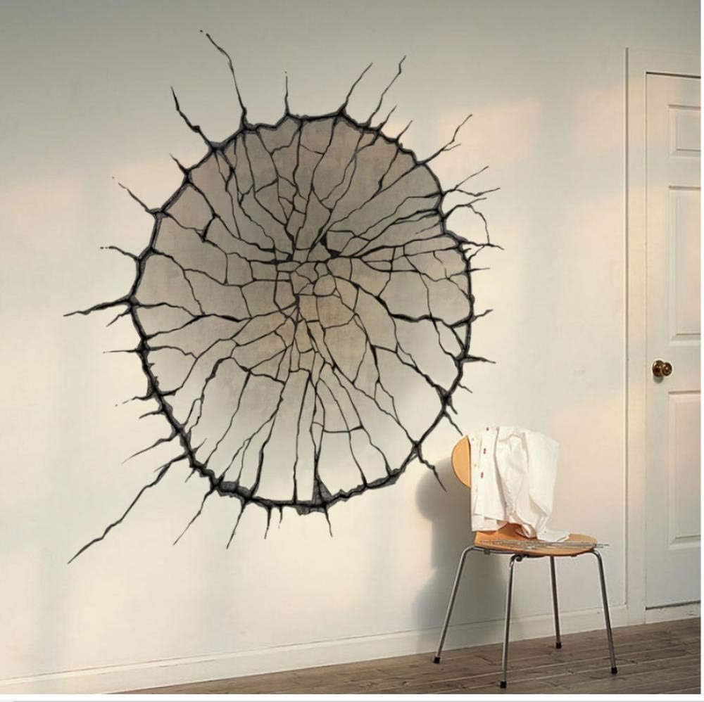 3d Broken Wall Crack Removeable Home Decor Creative Mural size 50x50  nc1475