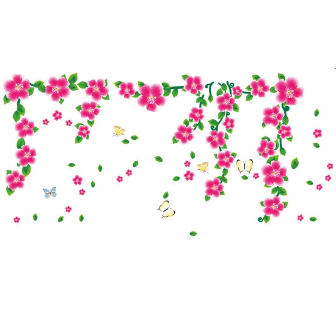 BIG BOOM® Flower Pattern Family Home Removable Wall Sticker Mural Decor size 70x50cm dlx513