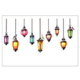 Fashion arab droplight Wall Stickers For Living Room Diy 3d Home Decor JM7342