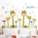 Top of top store - Wall Stickers, Cartoon Animal Design, Butterflies and Flowers Removable for Home Decoration PVC, Cute Giraffes size 50x70 xls7197