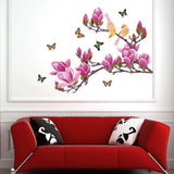 Magnolia Birds Butterfly Decals Wall Stickers Ay 1903