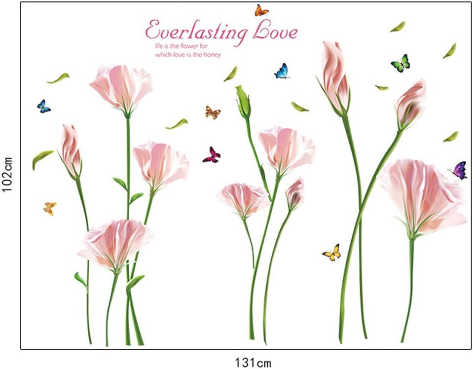 floral-butterfly-wall-sticker-removeable-sk9112b size 60x90